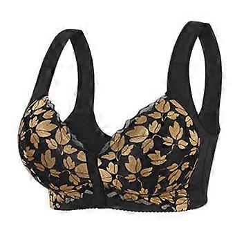 Womens Sexy Lace Bras, Seamless Bras for Women Front Closure No Underwire Bras Lace Breathable Push Up Bralette Convenient Comfort Bra 36D-52G