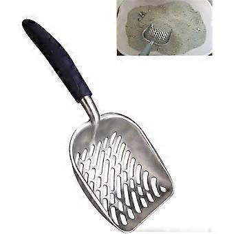 Cat Litter Shovel, Sand Shovel, Pet Litter Shovel, Cleaning Tool with Comfortable Rubber Handle for Cats and Dogs (Blue)