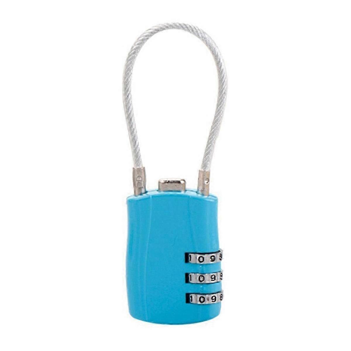 3 Digit Customs Code Lock Anti-Theft Padlock, D