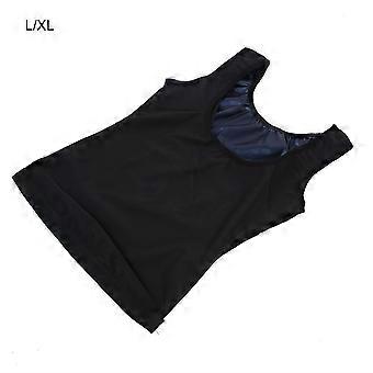 Mulheres Colete de Suor Body Shaper Camisa Thermo Emagrecimento Shapewear Colete compatível Feminino / XL