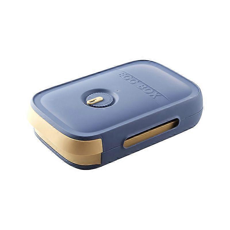 Drawer Egg Container, Portable Egg Holder with Lid, Stackable Anti-drop (Blue)