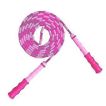Soft Beaded Skipping Rope (1 Pack), Premium Adjustable Free Segmented Tangle-free Workout Fitness(pi