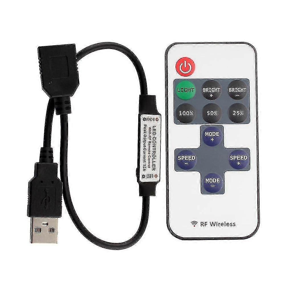 Tv Backlight Strip Controller 5050rgb 7 Color 5v Tv Screen Background Usb Controller