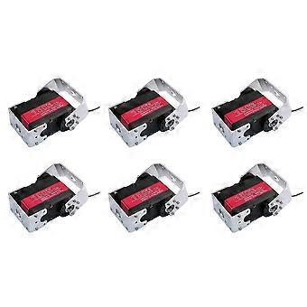 6X 150KG 12V RDS51150 Double-Shaft Digital Metal Robotic Servo with U Mounting Bracket Waterproof 270 Degree