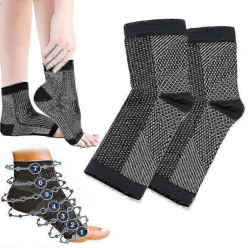 Neuropathy Compression Ankle Compression Socks Bk