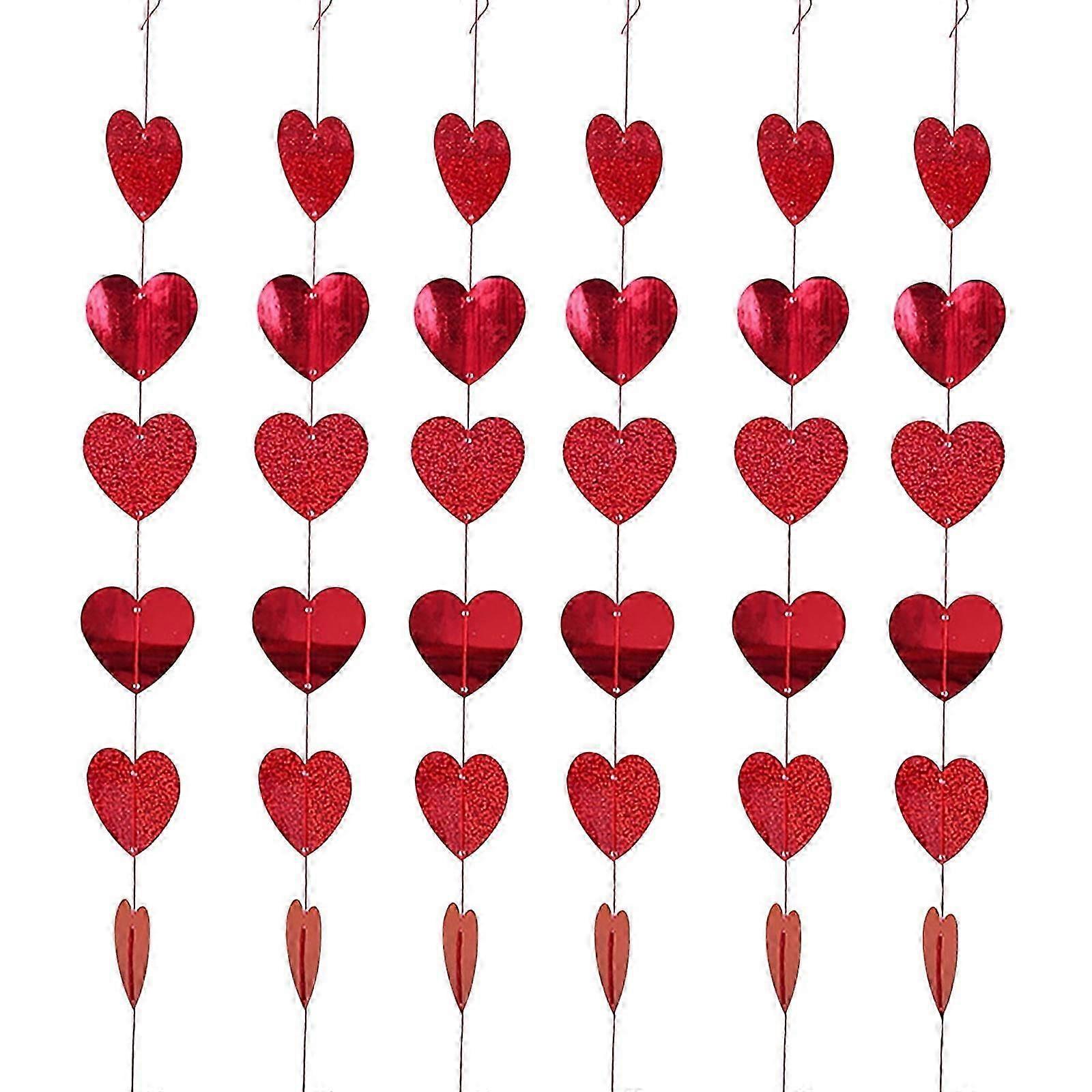 Valentine's Day Heart String - 6pk