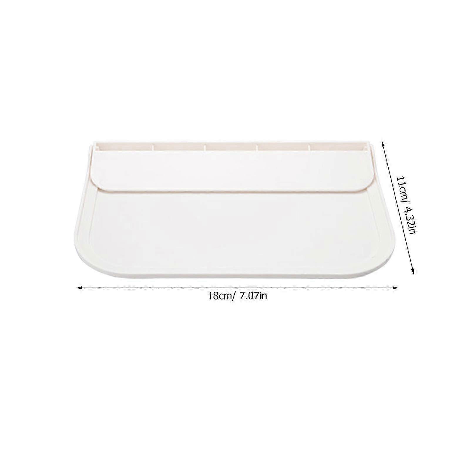 2pcs Small Wall Shelf Foldable Plastic Floating Shelf Display Shelves compatible with Wall
