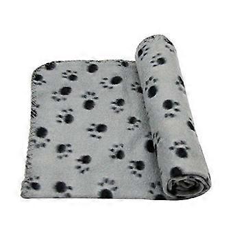 Pet Bed Cushion Fleece Throw Blanket compatible with Pet Use Grey