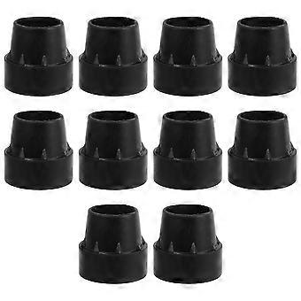 10Pcs Ersatz Mini Trampolin Beinkappe Tipps Trampolin Beinspitzen Trampolin Gummikappe Spitzen Trampolin Beinabdeckungen Rutschfeste Trampolin Fußpolster Schwarz