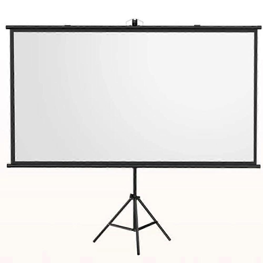 60 Inch Portable Projector Screen with Tripod, Foldable AntiCrease 16:9 4K HD Home Theater Display