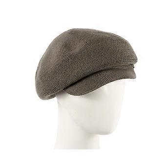Olive Wool Blend Knitted Baker Boy Cap – Made in Europe JR022OL