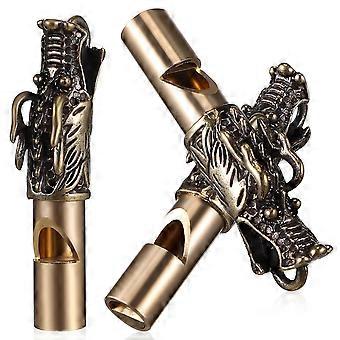Outdoor Sports Dragon Whistles Loud Whistle Brass 3Pcs Pack