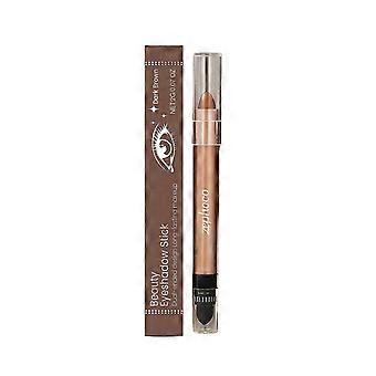 2pcsDouble-ended Eyeshadow Stick, Deep Brown Star Diamond, Matte, Colorful, Natural, Silky, Portable and Smooth
