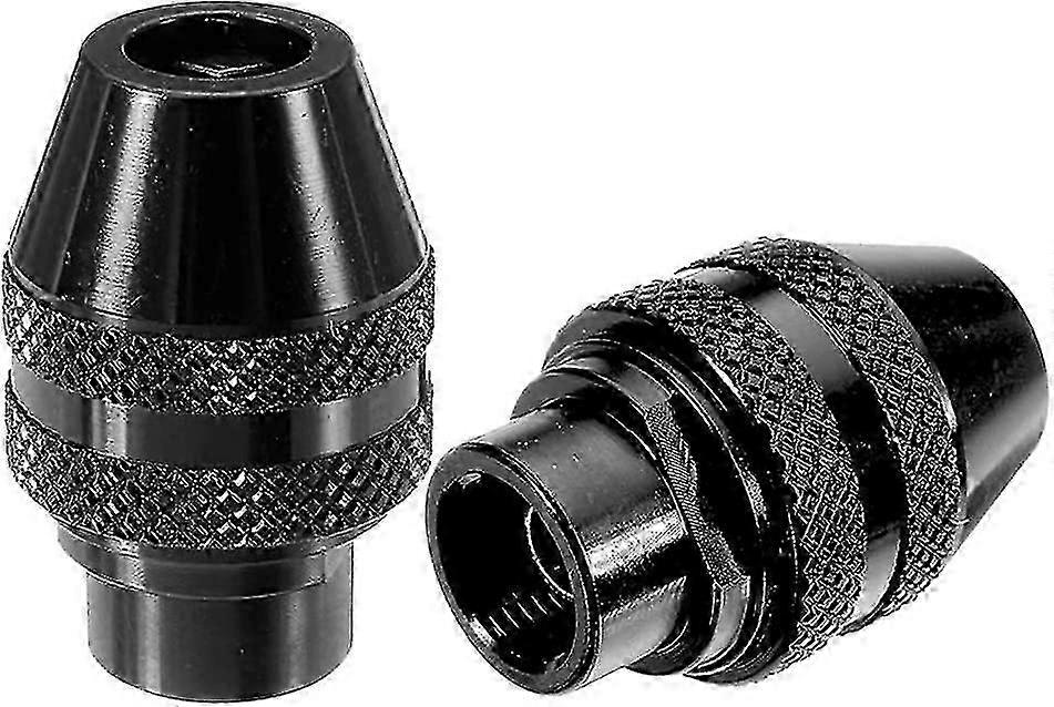 Multi Quick Change Chucks 3-jaw Mini Keyless Chuck Replacement Accessory(10pcs, Black)