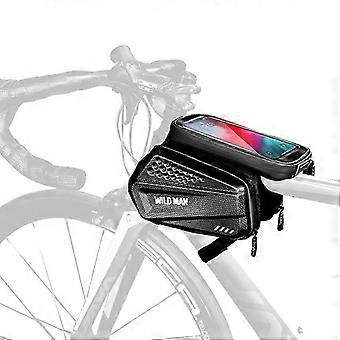 WILD MAN ES6 1.2L multifunktionel cykel forreste bjælketaske ES6 (sort)