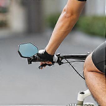 Lusterko rowerowe bezpieczne regulowane obrotowe odblaskowe lusterko wsteczne przezroczyste wzory akcesoria do kierownicy rowerowej wielokolorowe