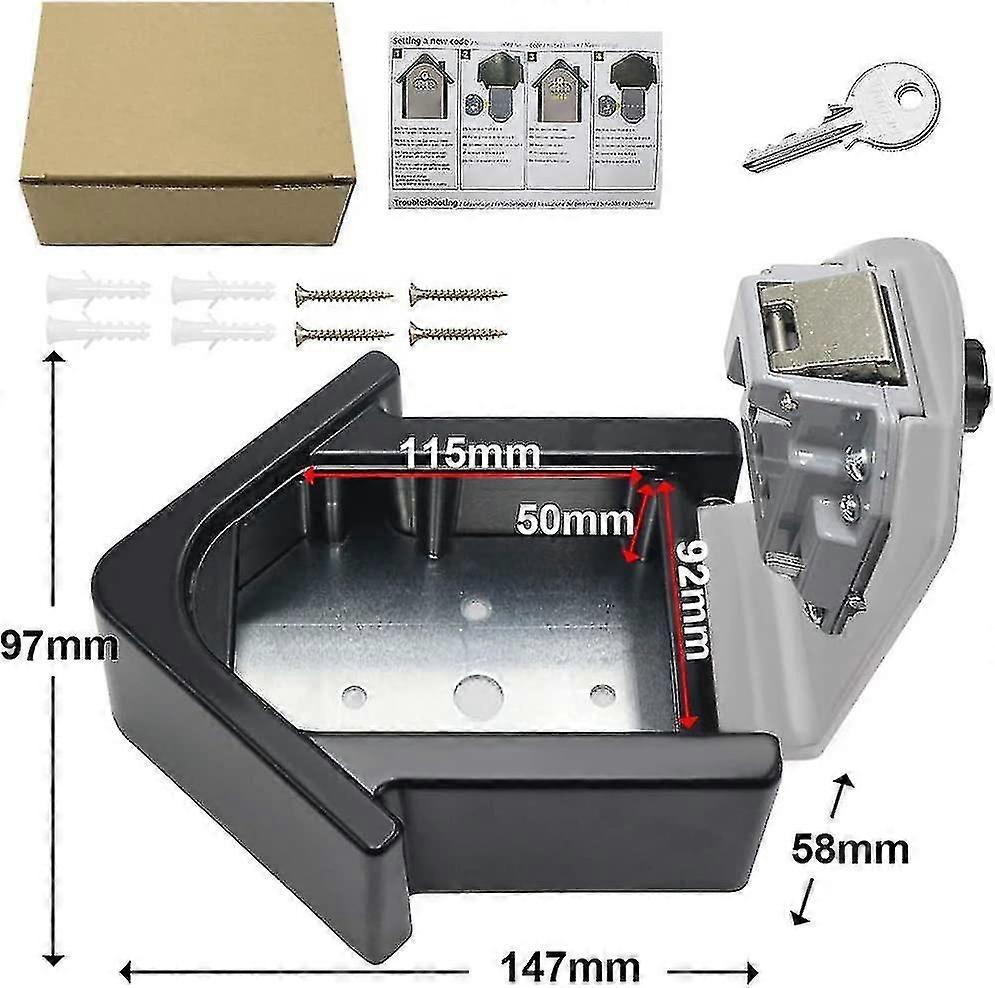 Key Safe Mounted Key Box With Digital Keys
