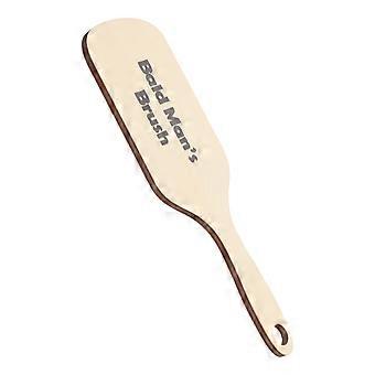 Wooden Bald Man Comb for Hair Grooming 3Pcs Funny Hair Brush Prank Set
