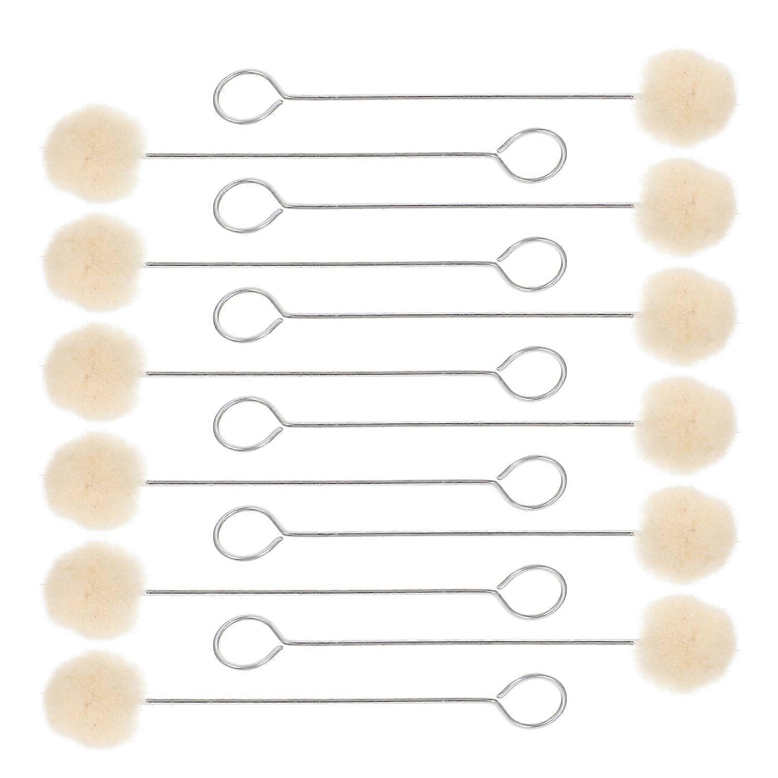 Leathercraft Wool Brush for Dyeing 50Pcs Wool Ball Applicator Set