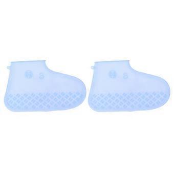 Blue Silicone Waterproof Shoes Covers for Outdoor Protection 1Pcs