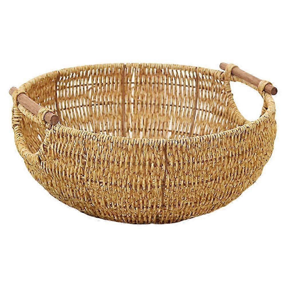 Desktop Organizer Woven Basket compatible with Kitchen Storage Purpose