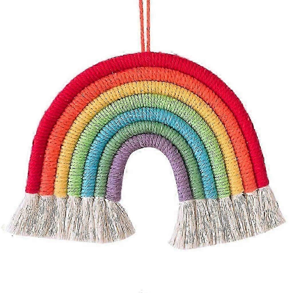 Boho Rainbow Tassel Wall Hanging