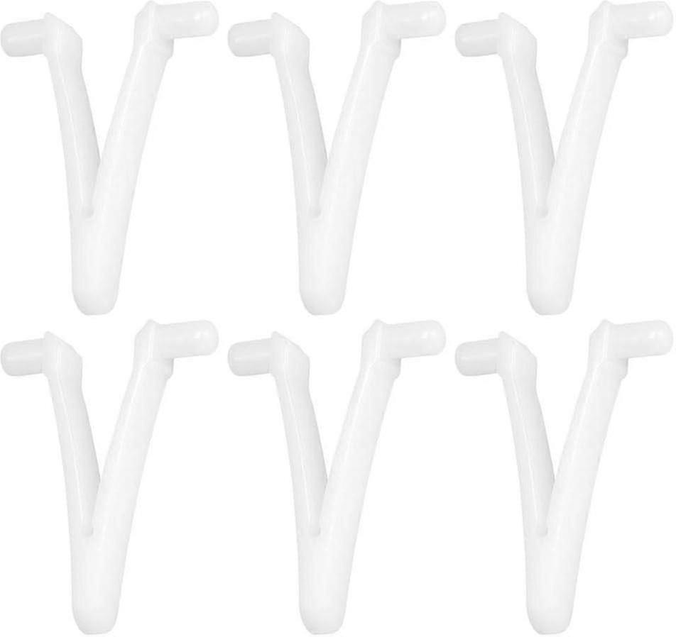 6-Pack Pool Pole V-Clips Resin