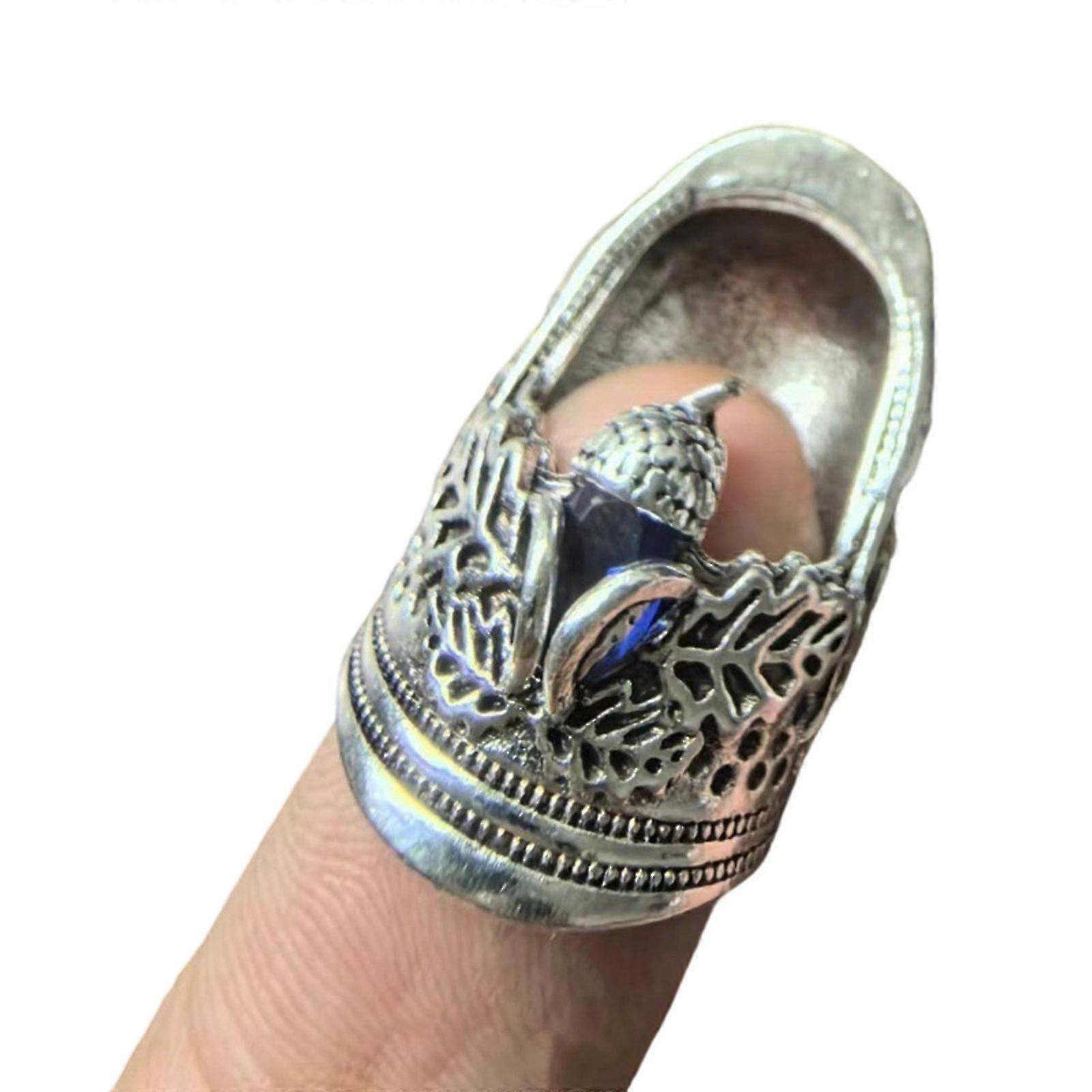 Sewing Leather Processing And Art Utilizing Alloy Durability Multicolor Multifunctional Crafting Thimble For