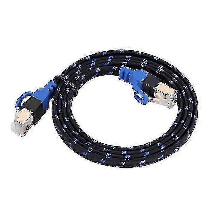 Lan Cable Cat7 Ethernet Cable Flat Network Rj45 Lan Patch Cord Cable (1m)