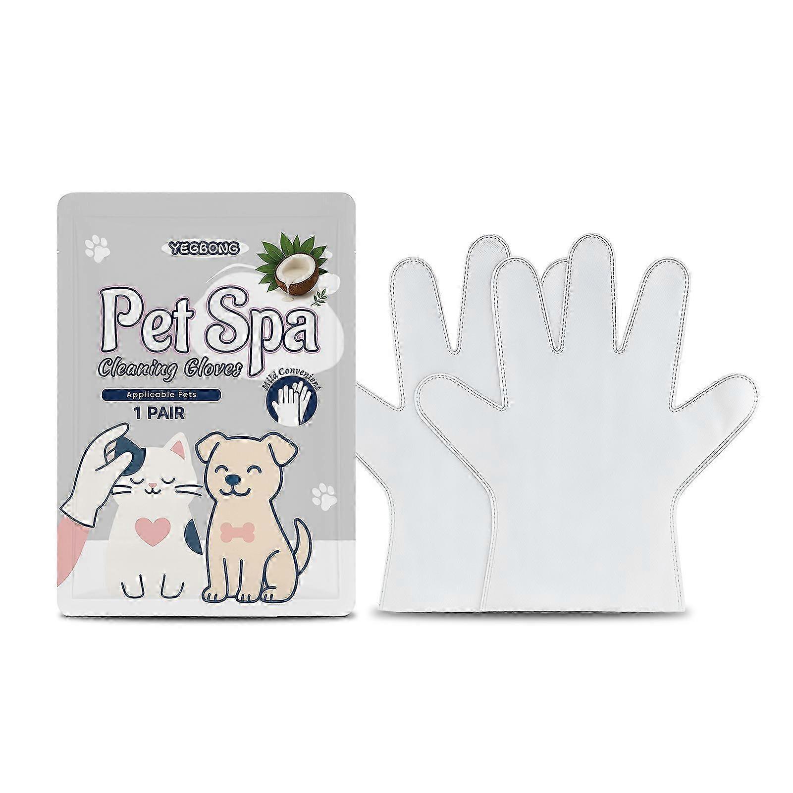 Five-Finger Pet Bath Glove Soft Deep Clean