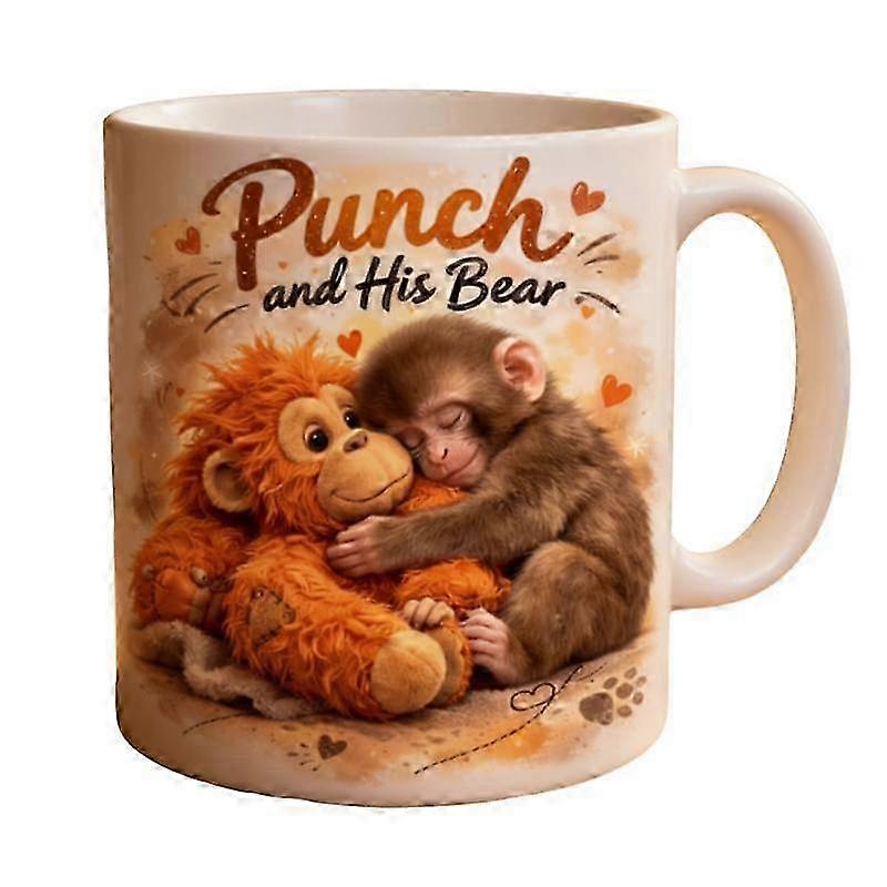 Ceramic Monkey Punch Mug 15oz