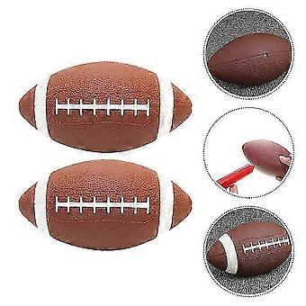 2Pcs Children Rugby Ball Training Rugby Kids Training Ball Reusable Rugby Training Rugby Ball 25-26_Esz3