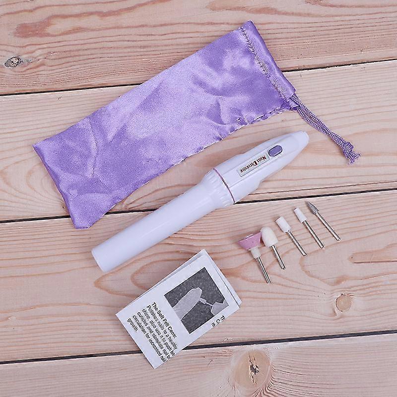 Nail Art Drill Kit Electric File Buffer Bits Acrylic Portable Salon Machine Set