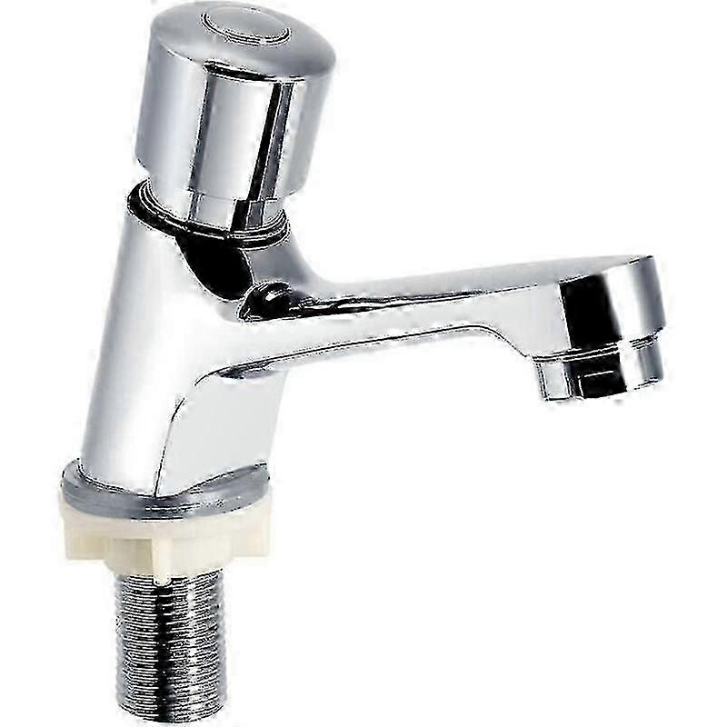 Brass Push Delay Bathroom Faucet