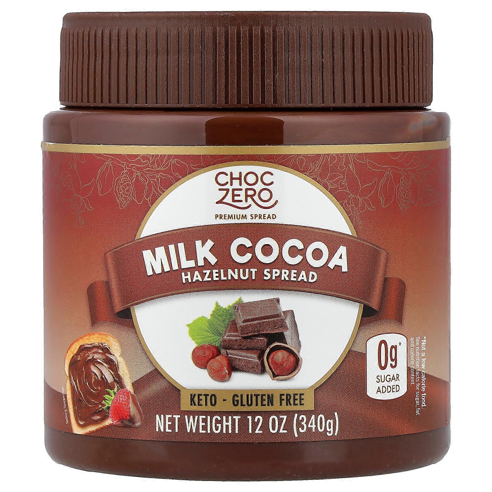 2 x ChocZero, Milk Cocoa Hazelnut Spread, 12 oz (340 g)
