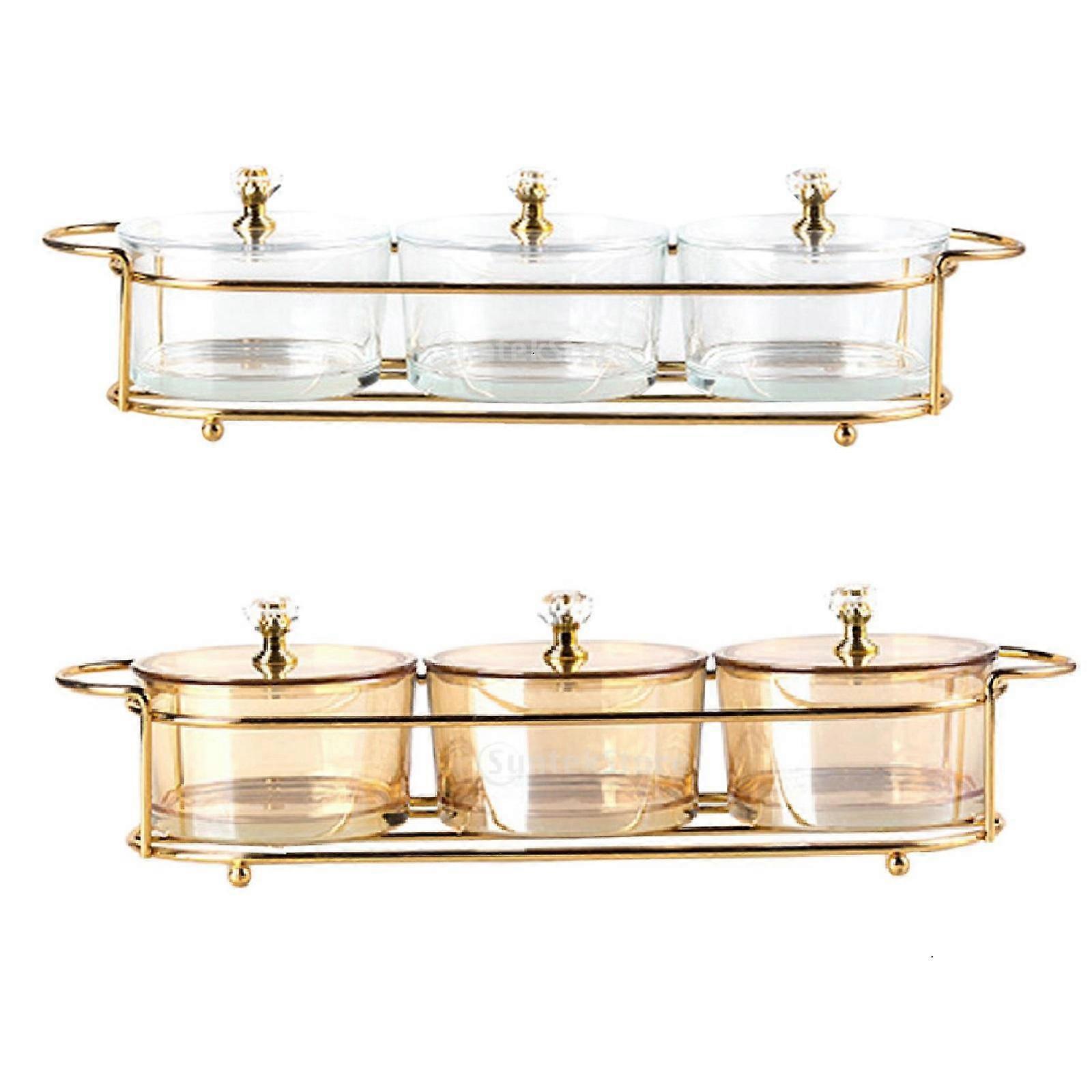 2 Sets Caddy Serving Platter snack tray Appetizer Caddy Home