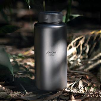 1L Ti Water Bottle Leak-proof Sport Water Bottle with 750ml Water Cup for Outdoor Camping