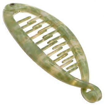 R10 3107 French Extra Small Banana Clip Hair Comb for Fine Hair, Classic Banana Clips Hair for Thin Hair Ponytail Holder Interlocking Styling Clips fo