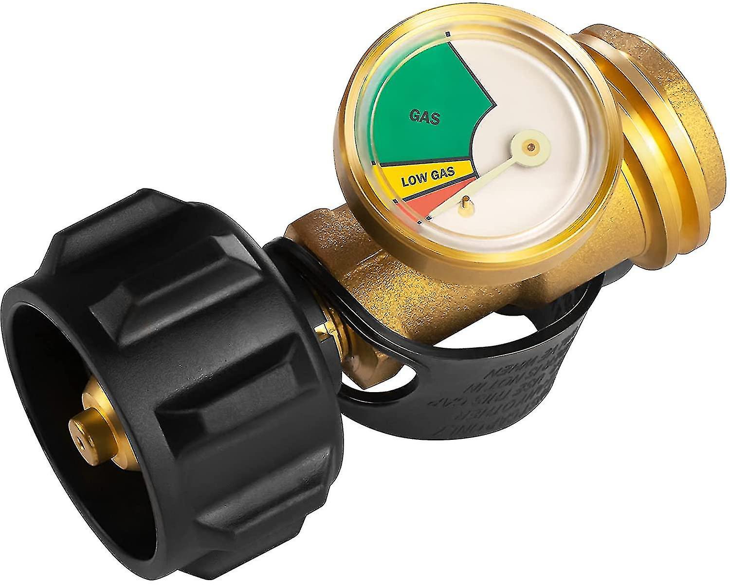 Propane Tank Gauge Level Indicator, Leak Detector Gas Pressure Meter Universal -type 1 Connection1pcs-D