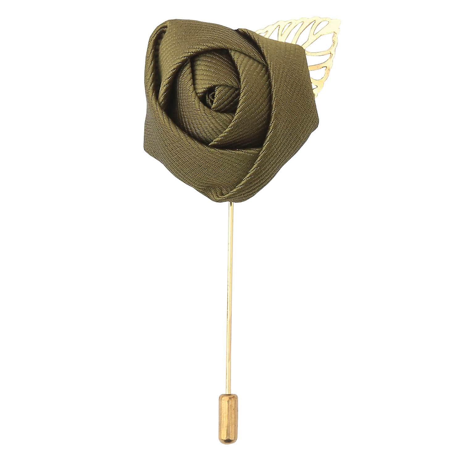 Olive Green Plain Twill Lapel Pin