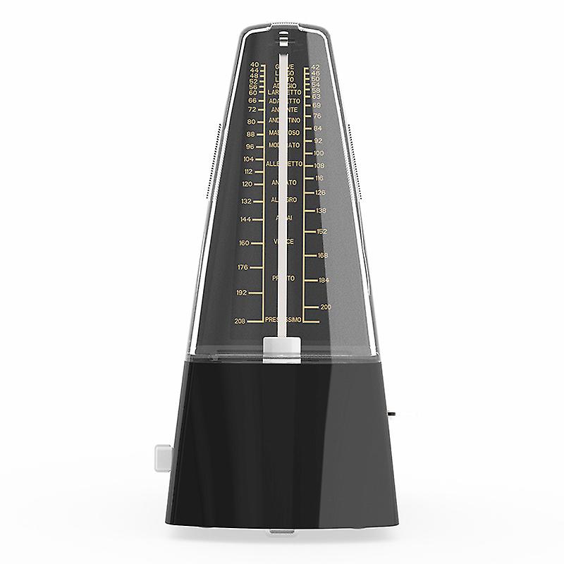Mechanical Metronome, Metronome With High Precision For Piano Guitar Drum Violin Bass Musical Instruments, Traditional Pyramid Shape Wind Up Metronome
