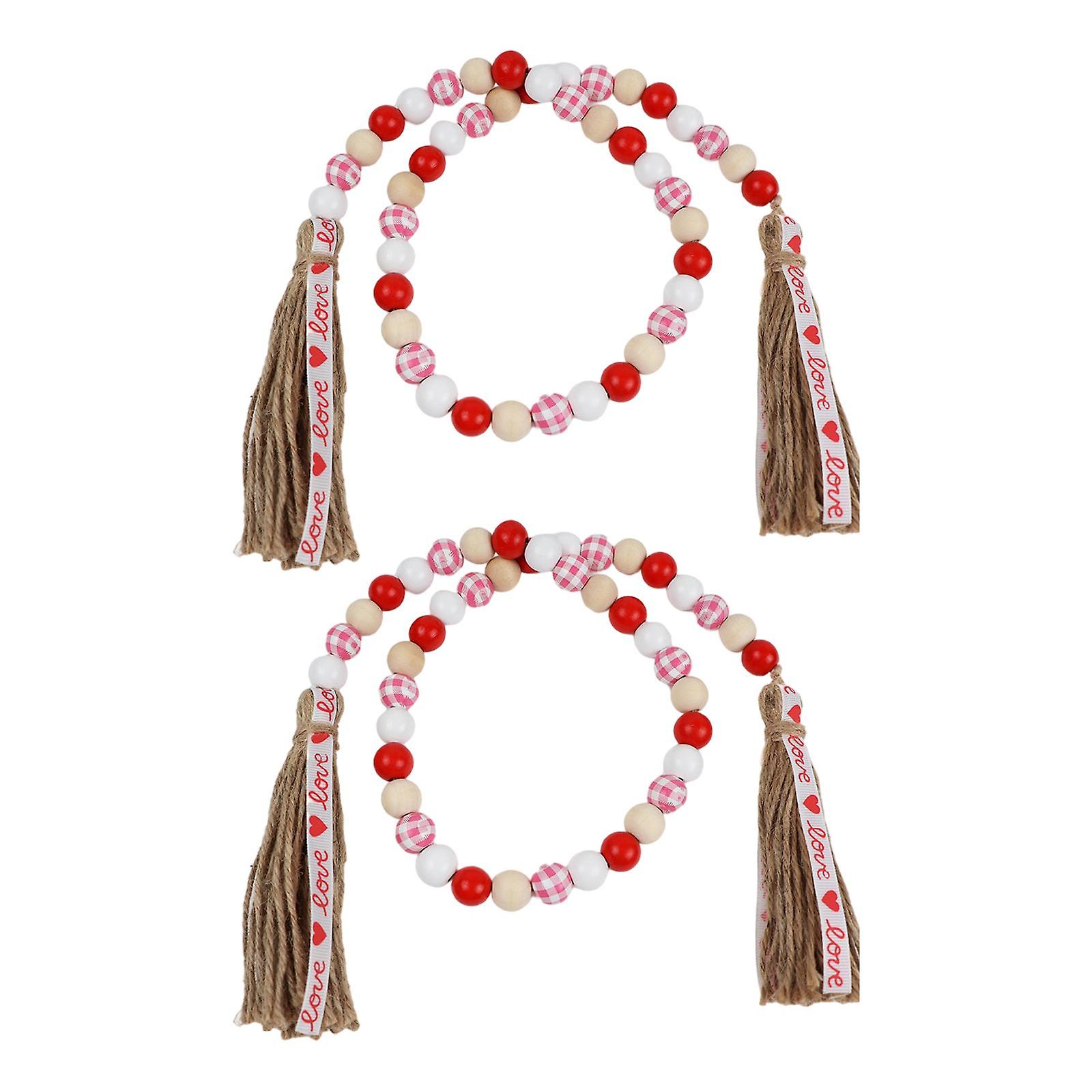 Cuentas de madera Colgante Guirnalda Sin Amor