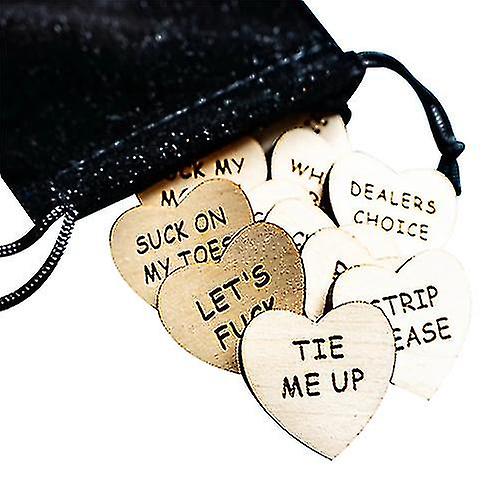 20 قطعة خشبية على شكل قلب علامة عيد الحب علامات القلب