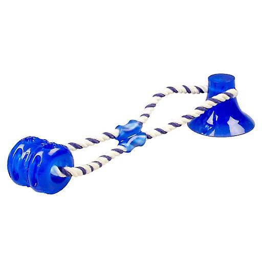Duvo Plus Gioco con Corda e Ventosa Blu per Cani