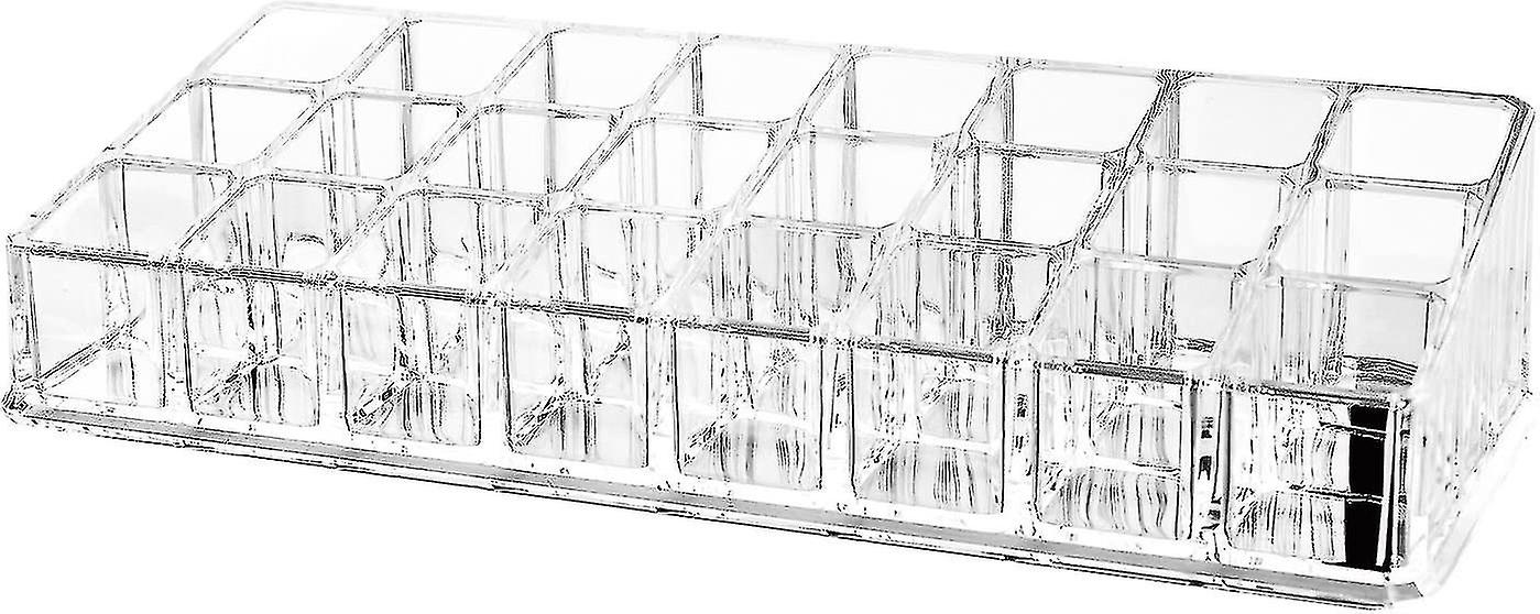 24 Grid Plastic Transparent Lipstick Storage Box