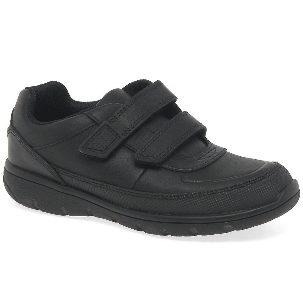 Clarks Nibbles Jig Scarpe Da Scuola Per Ragazze | Pelle Morbida E Fodera In Tessuto | Tacco Piatto 20mm | Calzatura Classica E Resistente