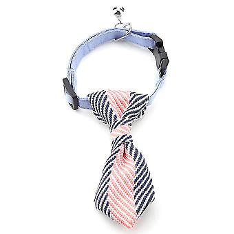Fashion-Adjustable Bow Tie Collar Necktie Bowknot Clothes For Pet Dog Cat (Blue M)