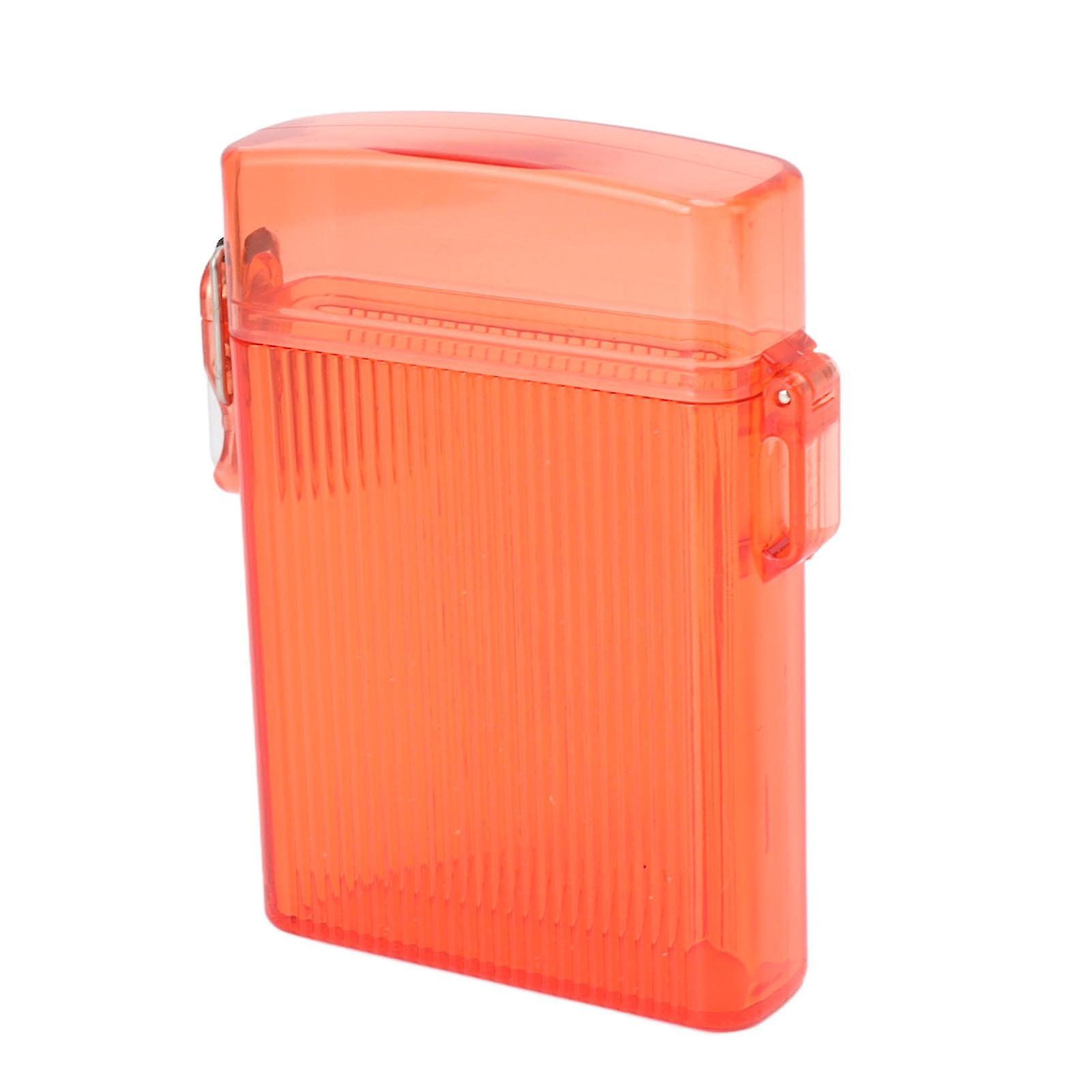 Cigarette Case Waterproof Plastic Cigar Holder Box Large Capacity for Carrying Storage Red