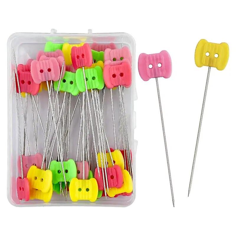New Dressmaking Pins Embroidery Patchwork Tools Fixed Pin Button Pin Patchwork Pin For Sewing Positioning And Diy 50pcs/100pcs