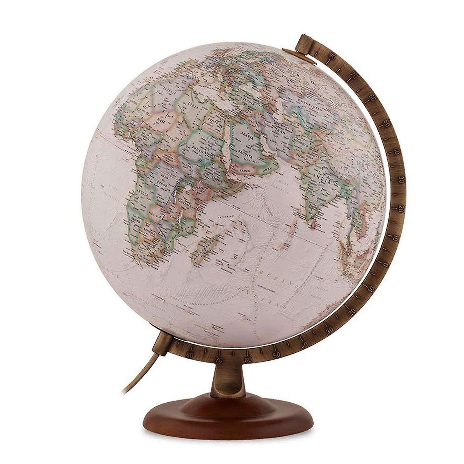 Illuminated world globe Gold Executive Ø 30 cm